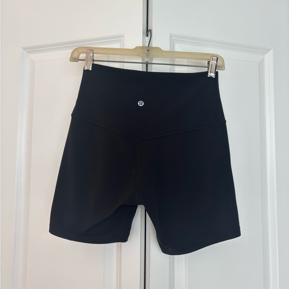 lululemon athletica Women's Black Biker Shorts